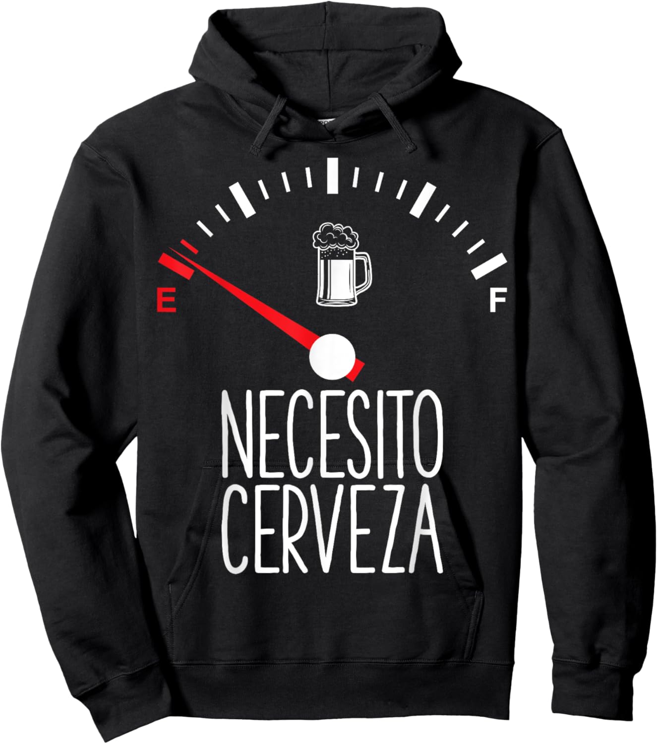 Necesito Cerveza Beer Drinkers Gift Beer Themed Gift Hoodie - Hoodie | Black