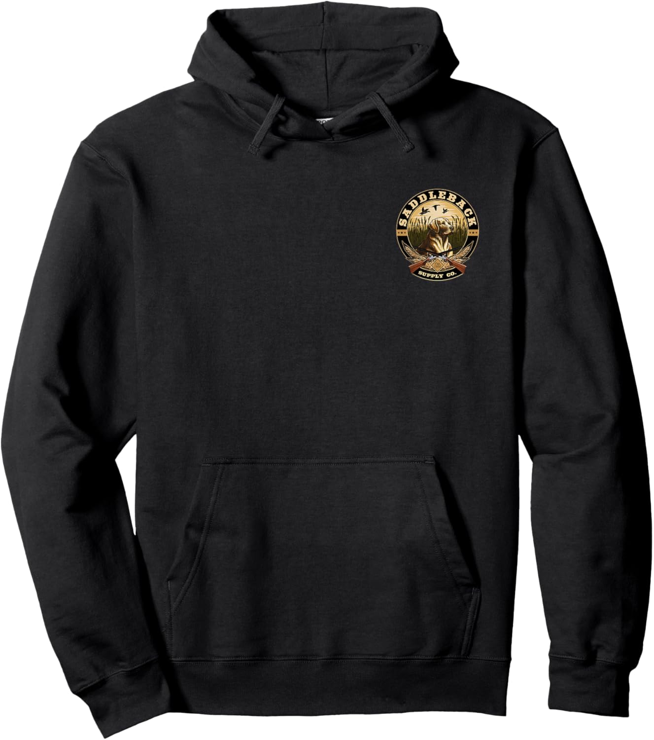 Saddleback Duck Hunting Logo Graphic Hoodie - Hoodie | Black