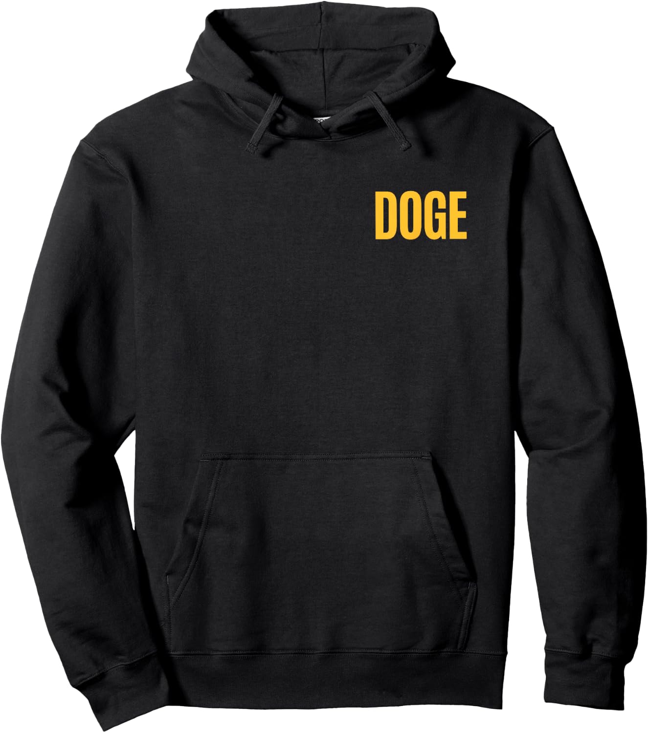 2-sided DOGE Department of Government Efficiency Front Back Hoodie - Hoodie | Black