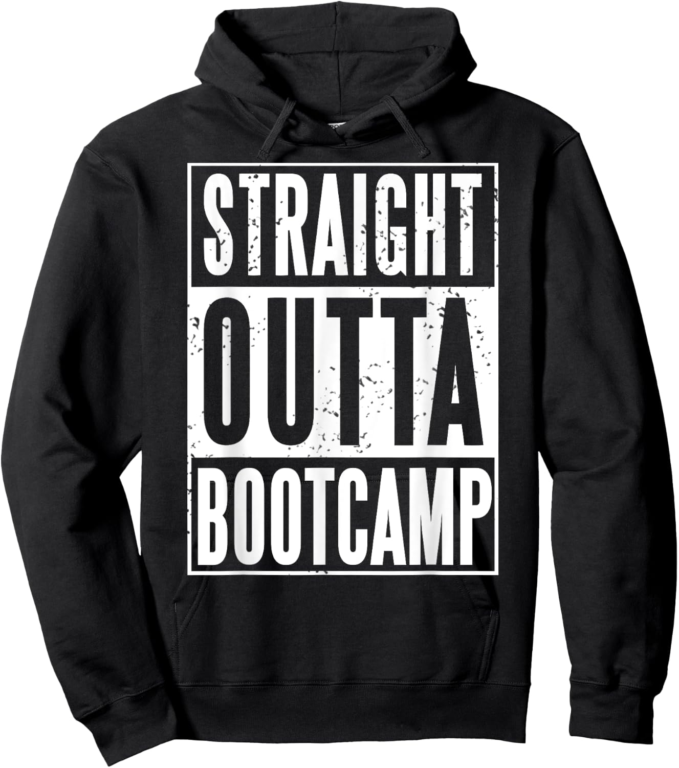 Straight Outta Military Bootcamp Soldier Hoodie - Hoodie | Black