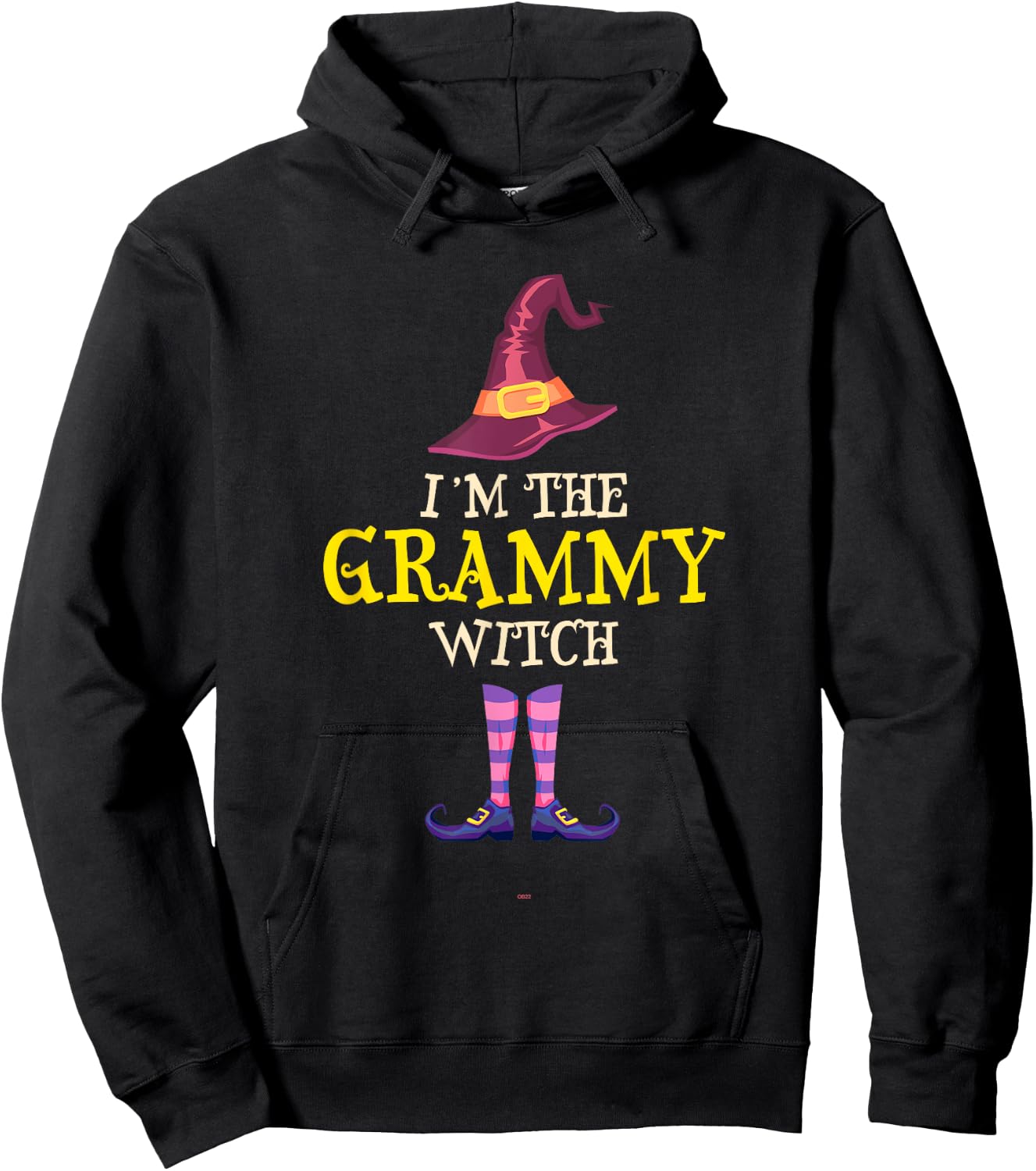 I'm The Grammy Witch Costume Halloween Funny Hoodie - Hoodie | Black