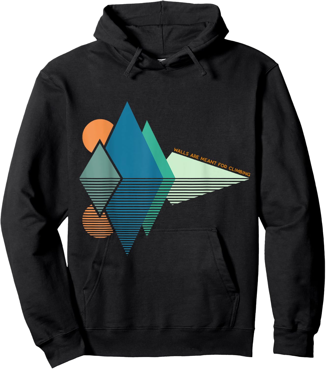 Rock Climbing vintage - Walls are meant for climbing Hoodie - Hoodie | Black