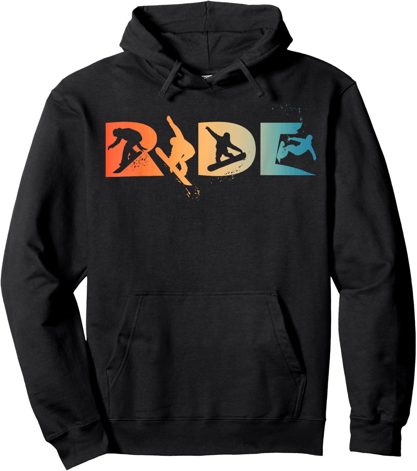 RIDE Snowboarding Funny Snowboard Snowboarder Gift Men Boys Hoodie - Hoodie | Black