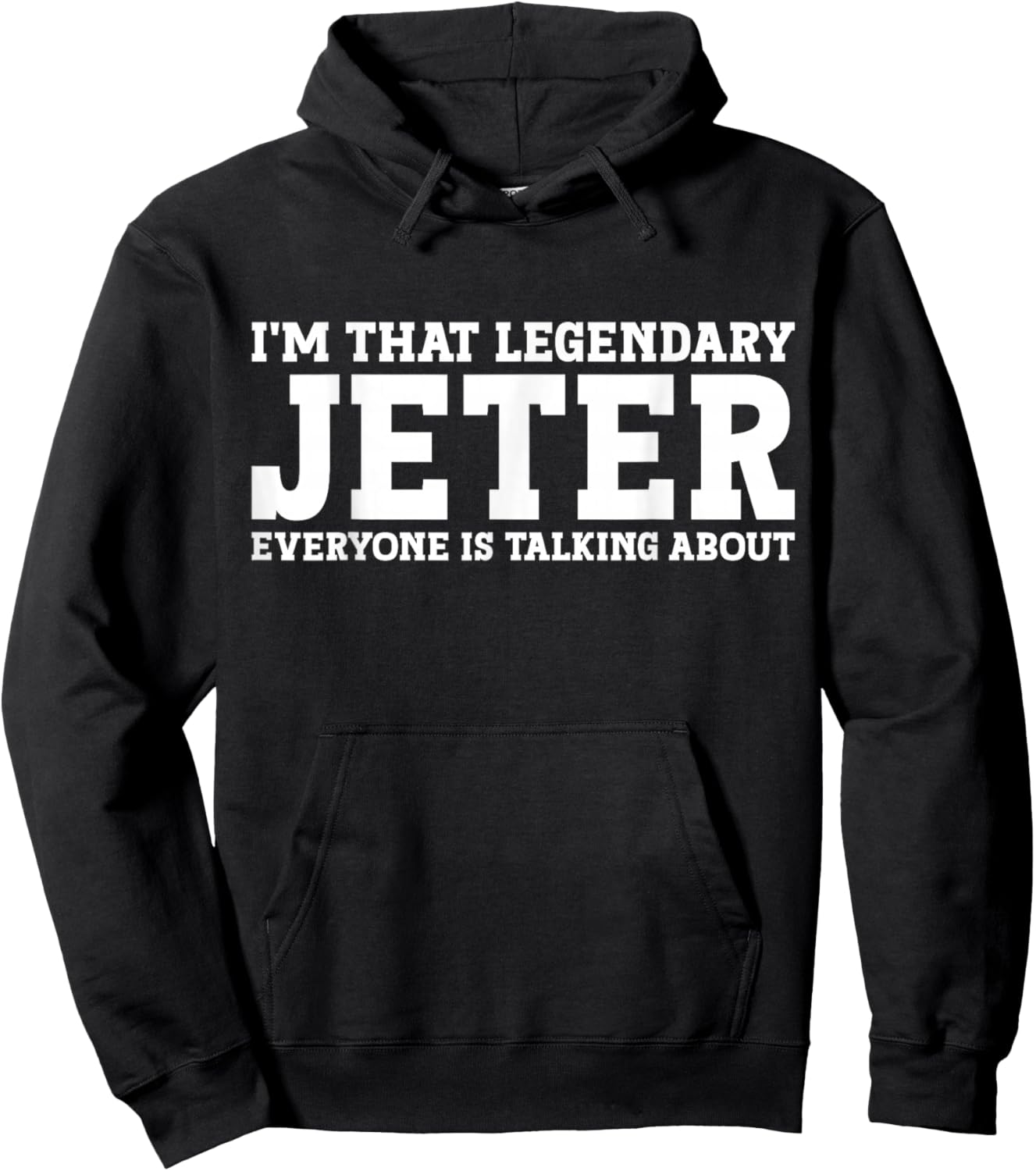 Jeter Surname Funny Team Family Last Name Jeter Hoodie - Hoodie | Black