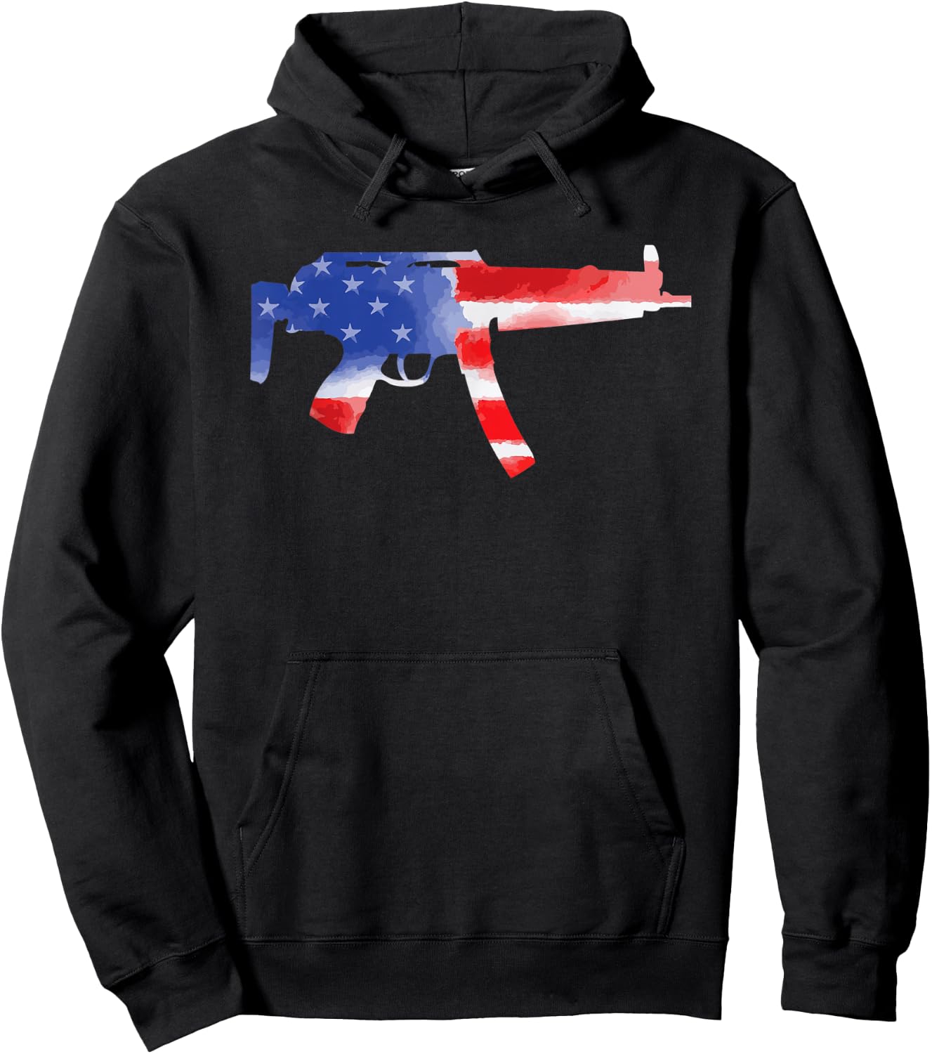 MP5 Gun America USA Flag Pride T Shirt Gift United States Hoodie - Hoodie | Black