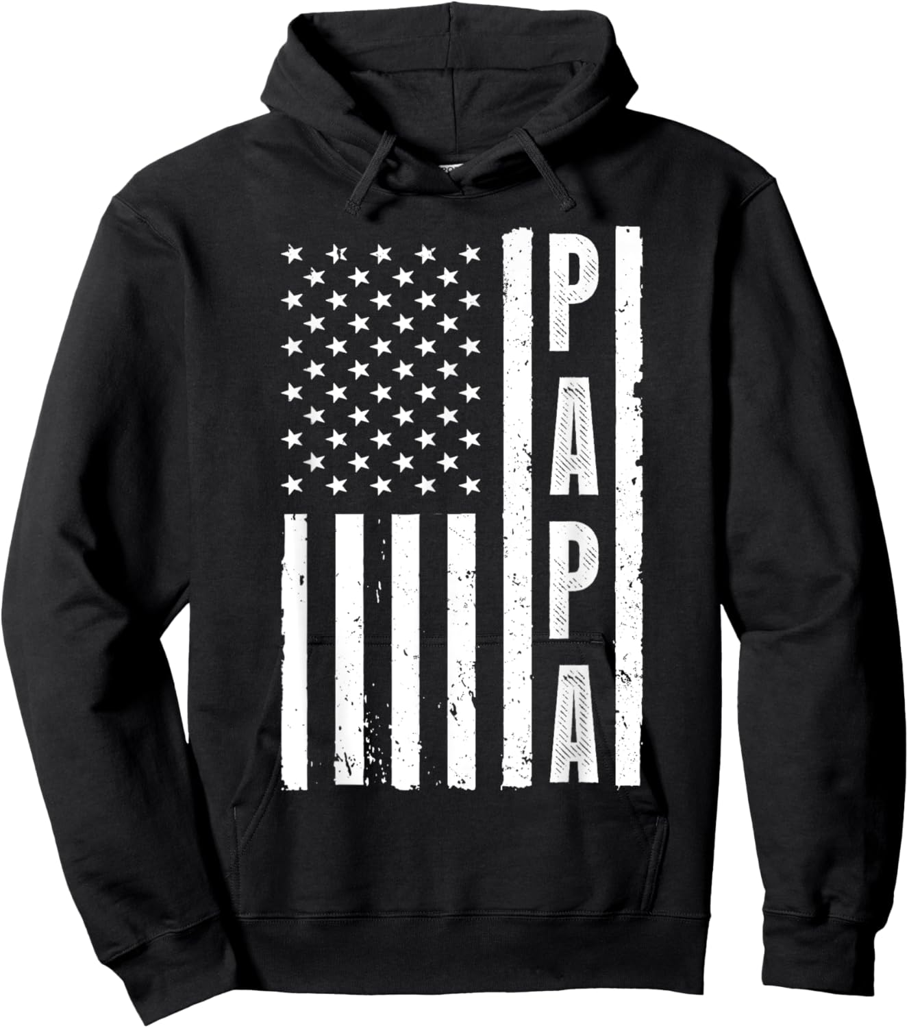 Best Papa Design Dad Grandpa Papi Father's Day Papa Hoodie - Hoodie | Black