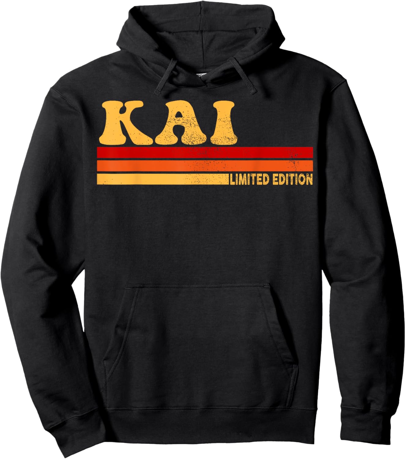 KAI Name Personalized Cute Idea Women Vintage KAI Hoodie - Hoodie | Black