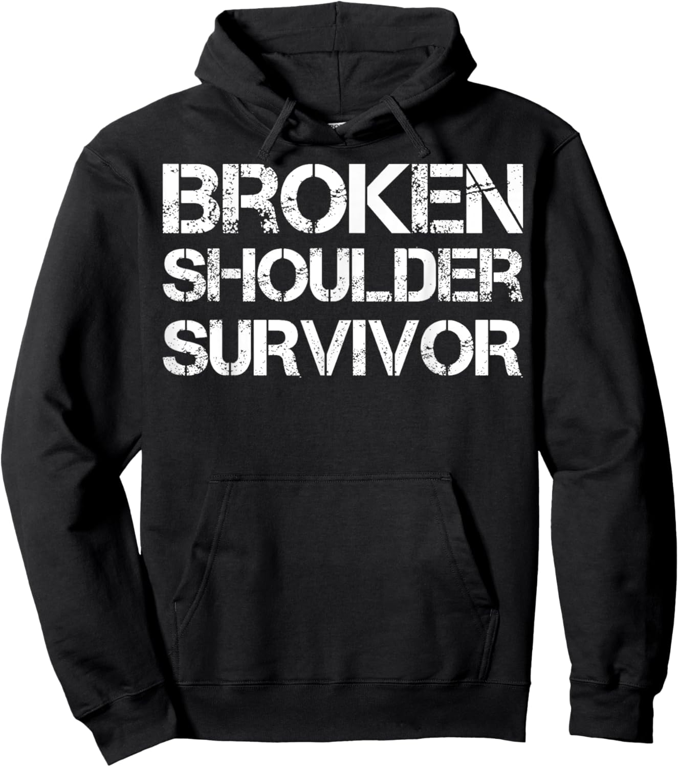 Broken Shoulder Survivor Hoodie - Hoodie | Black
