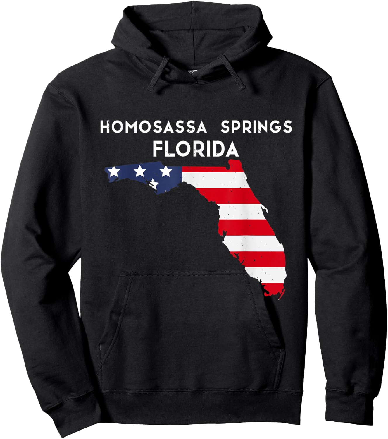 Homosassa Springs Florida USA State America Travel Floridian Hoodie - Hoodie | Black