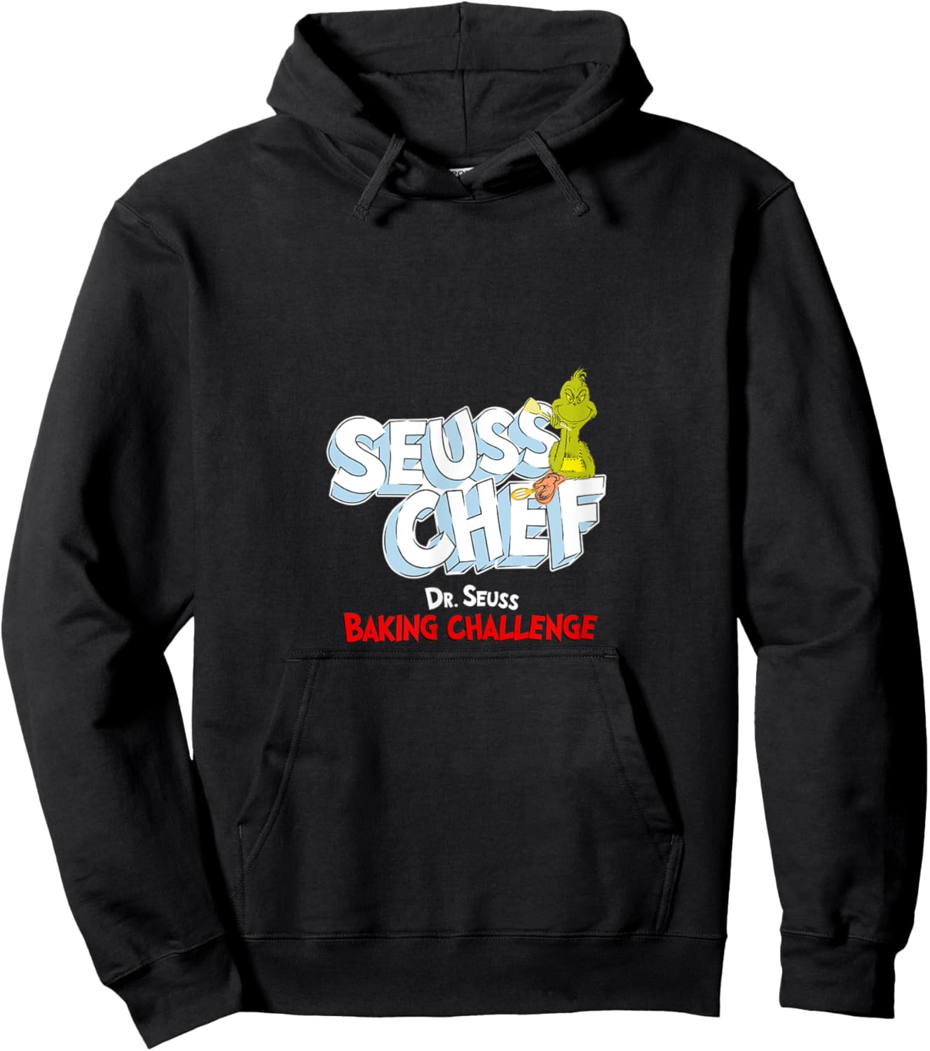 Dr. Seuss Baking Challenge Seuss Chef The Grinch Hoodie - Hoodie | Black