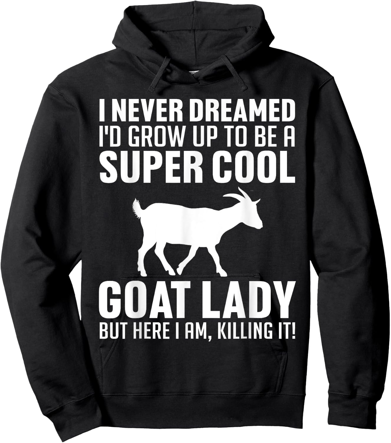 Cool Goats Girls Goat Whisperer Pygmy Goat Animal Hoodie - Hoodie | Black