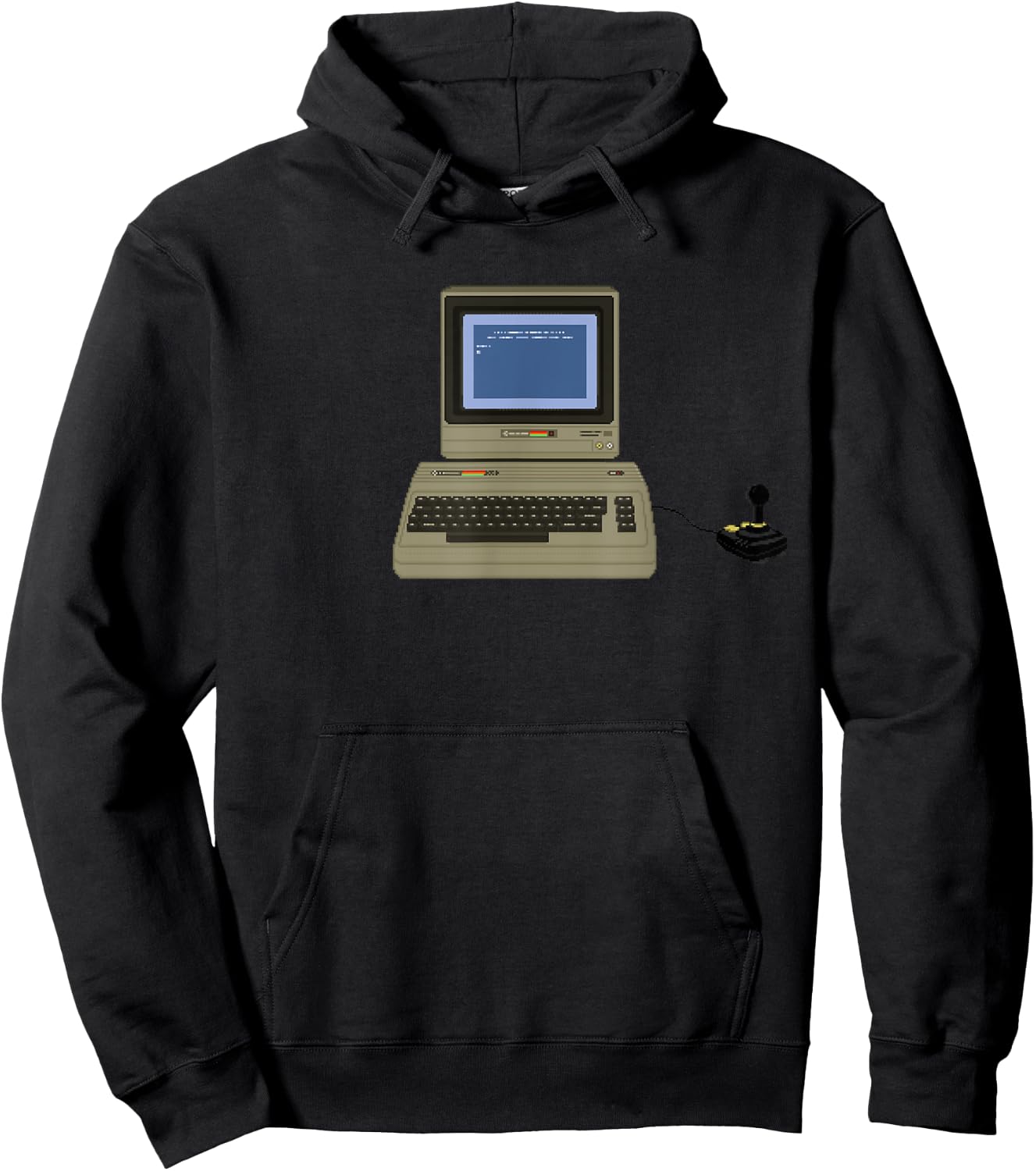 C64 1980s Retro Gamer and Retro Computing 8bit - Pixel Art Hoodie - Hoodie | Black