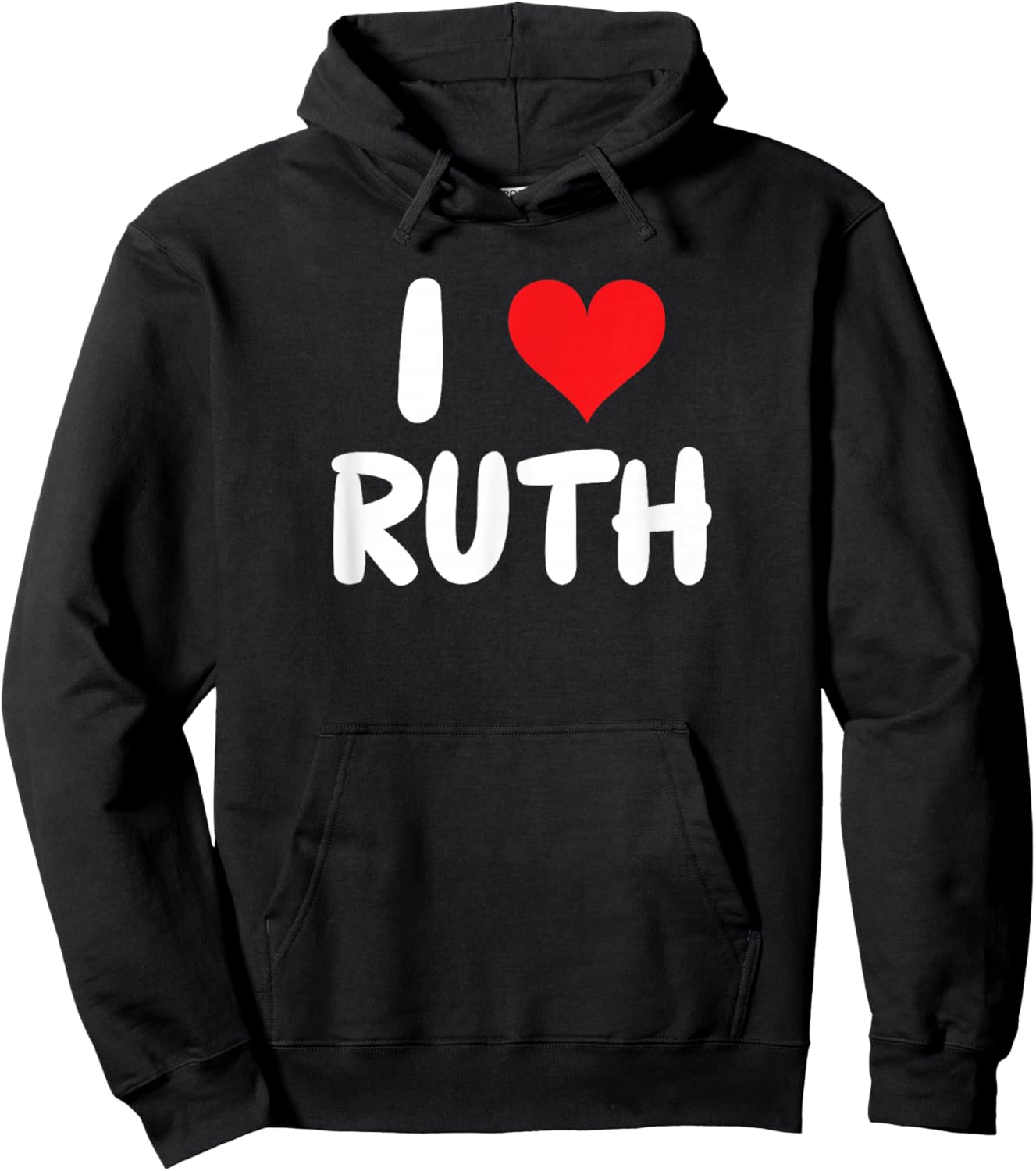 I Love Ruth - Heart - Name Hoodie - Hoodie | Black