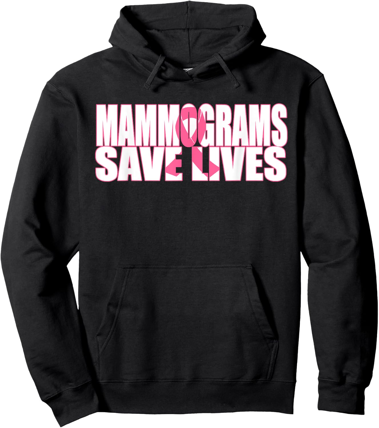 Mammograms Save Lives Breast Cancer Awareness T Shirt Hoodie - Hoodie | Black