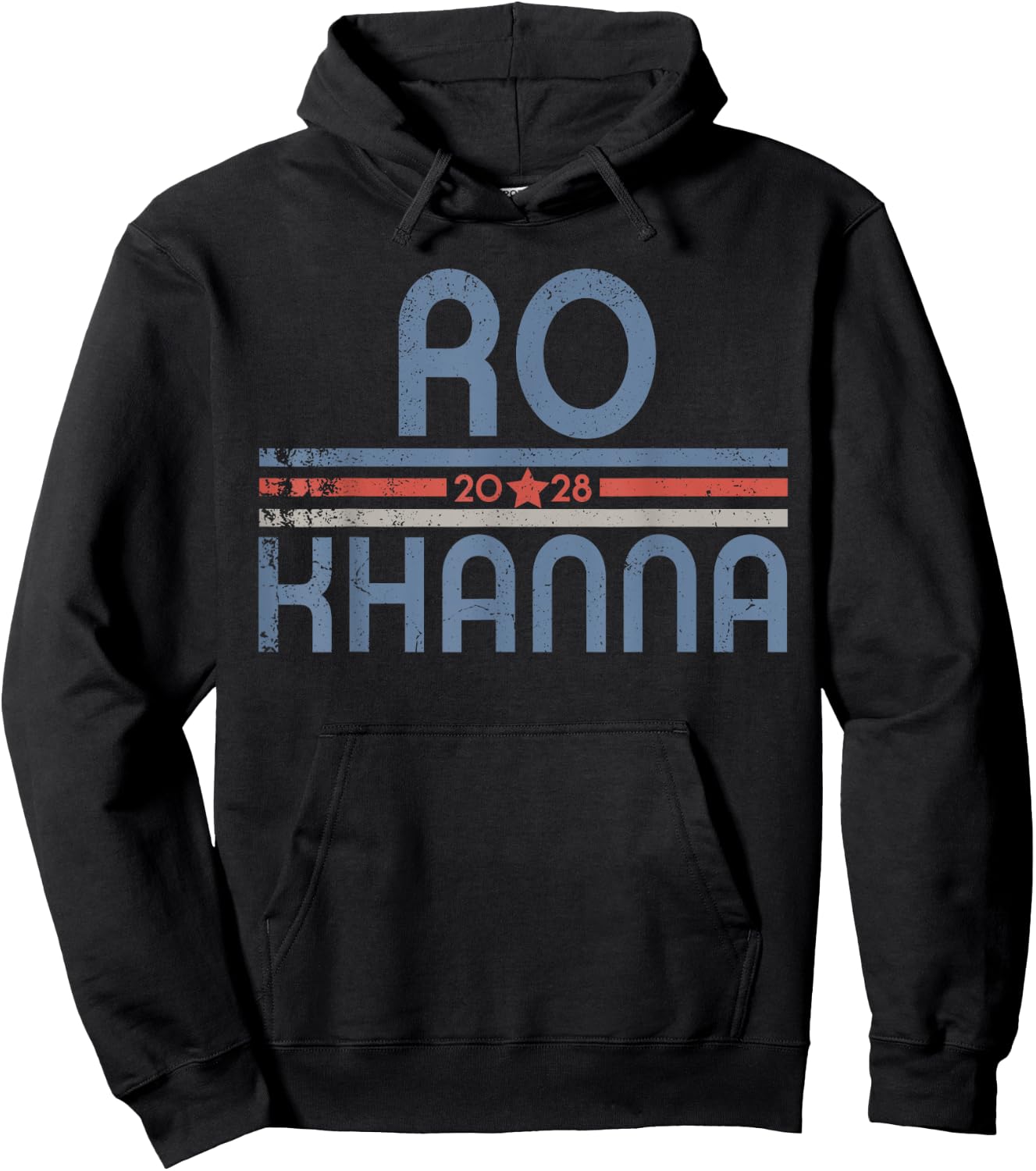 Ro Khanna For President 2028, Rohit Khanna 2028 Vintage Hoodie - Hoodie | Black