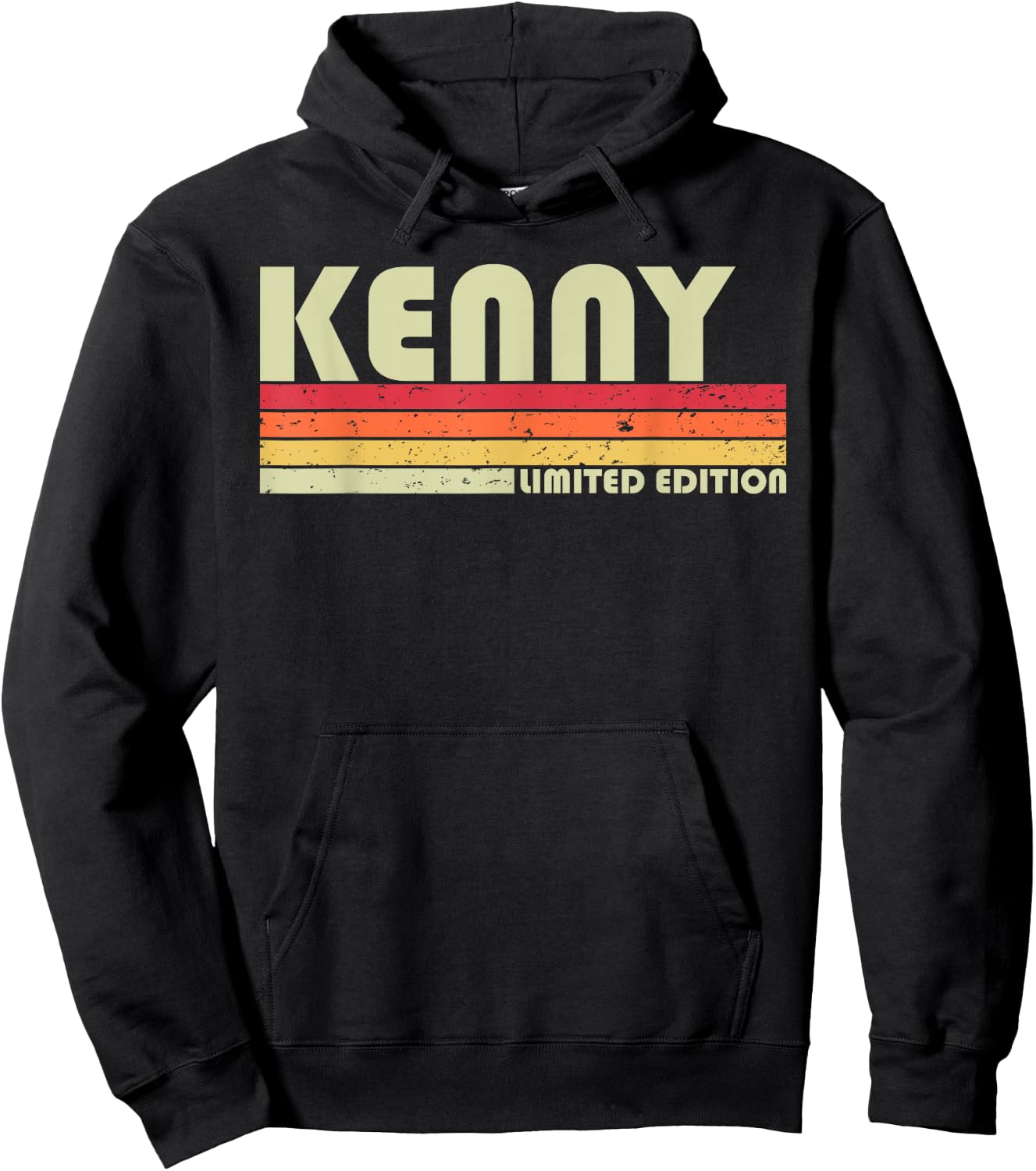 KENNY Gift Name Personalized Funny Retro Vintage Birthday Hoodie - Hoodie | Black