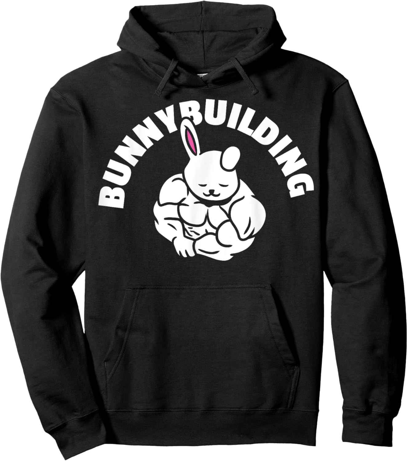 Gym Maniac Easter Workout Bunny Bunnybuilding BB Men Women Hoodie - Hoodie | Black