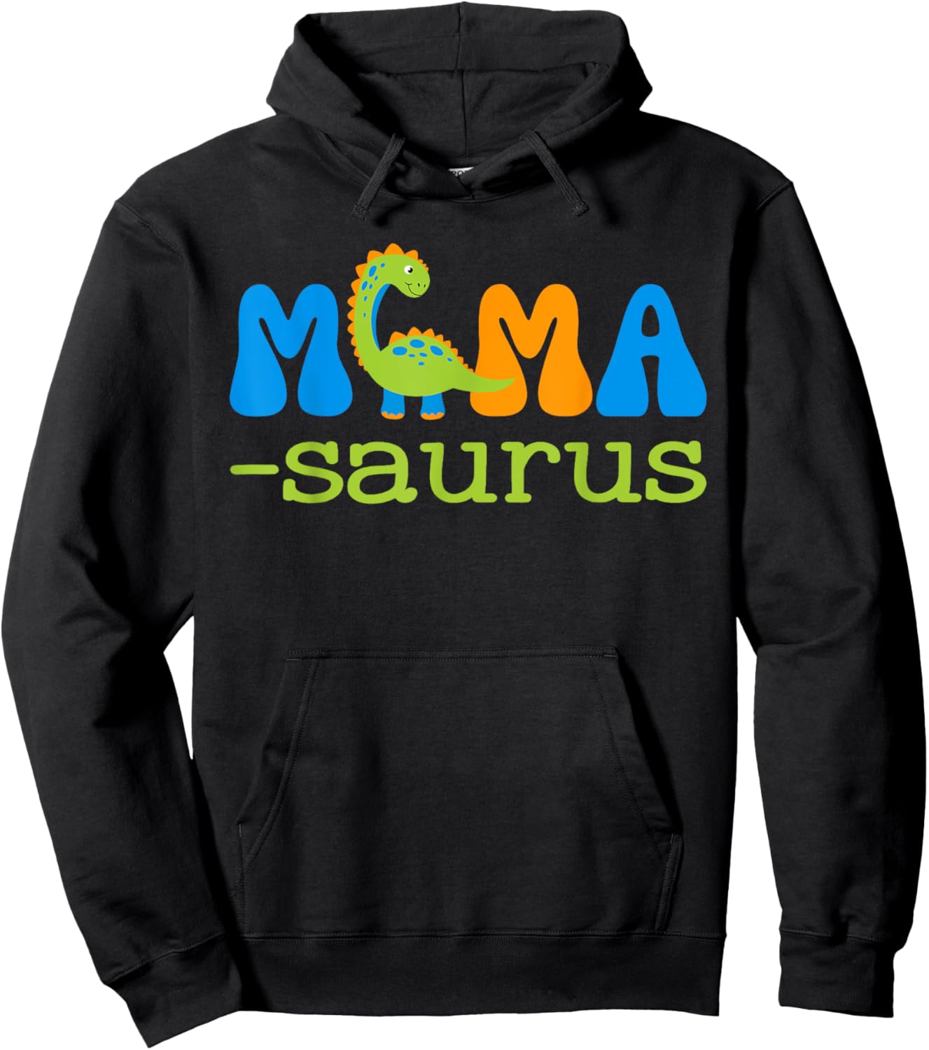 Mamysaurus T Rex Dinosaur Mamy Saurus Family Matching Hoodie - Hoodie | Black