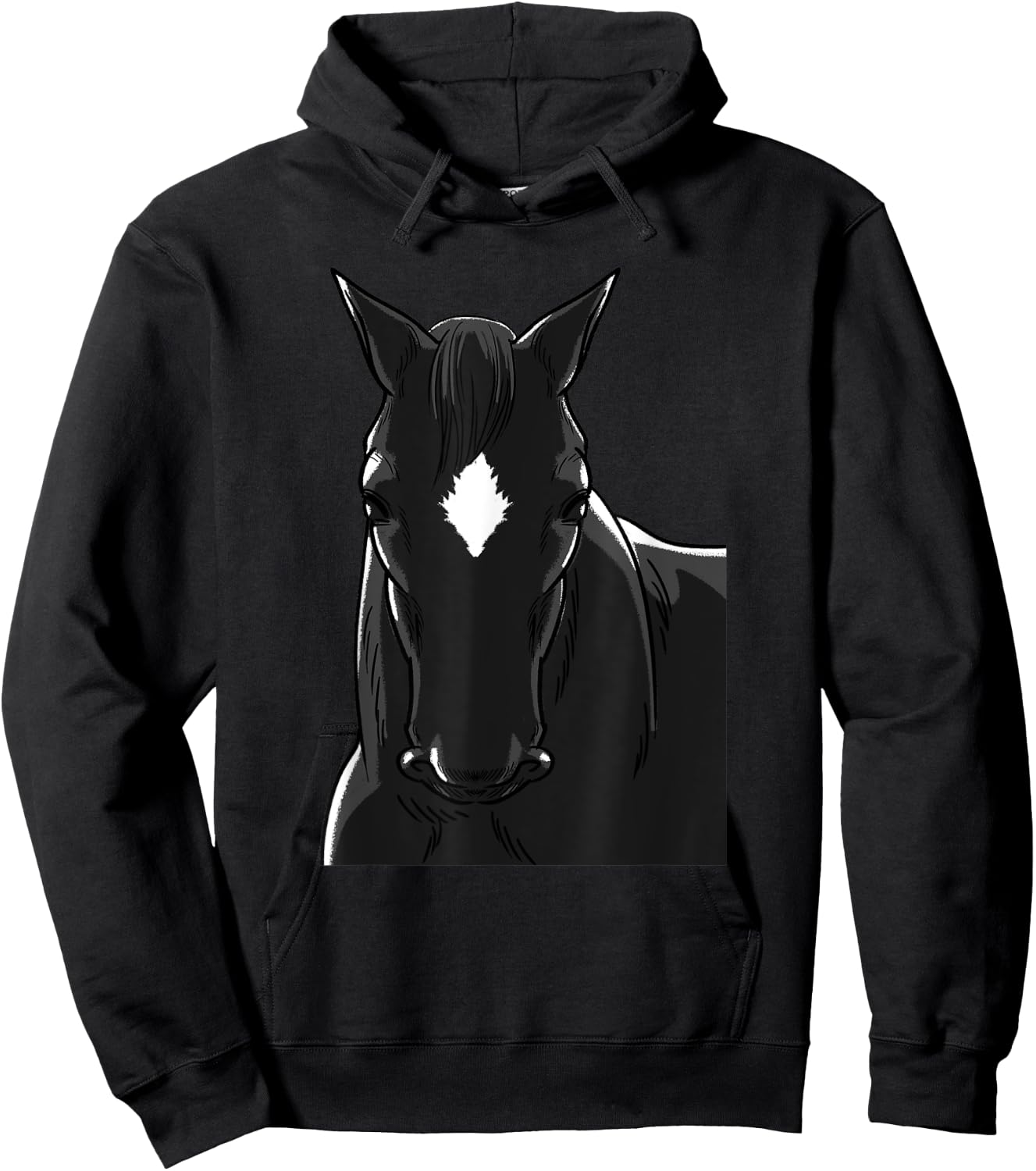 Black Stallion Horse Colt Horseback Riding Owner Gift Hoodie - Hoodie | Black
