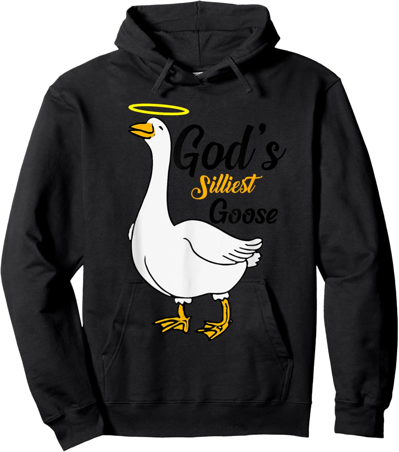 God's Silliest Goose Bird Animal Goose Honk Memes Lovers Hoodie - Hoodie | Black
