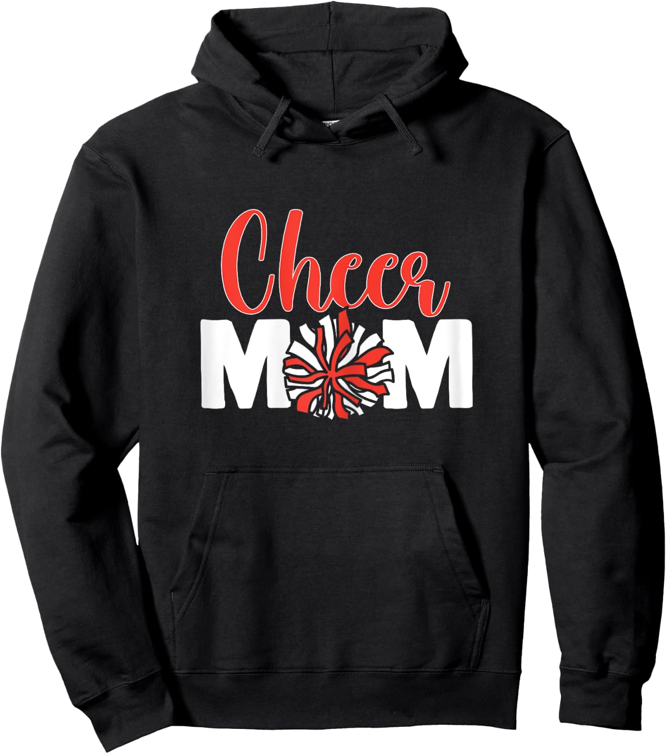 Cheer Mom Cheerleading Mother of Cheerleader Cheer Mom Hoodie - Hoodie | Black