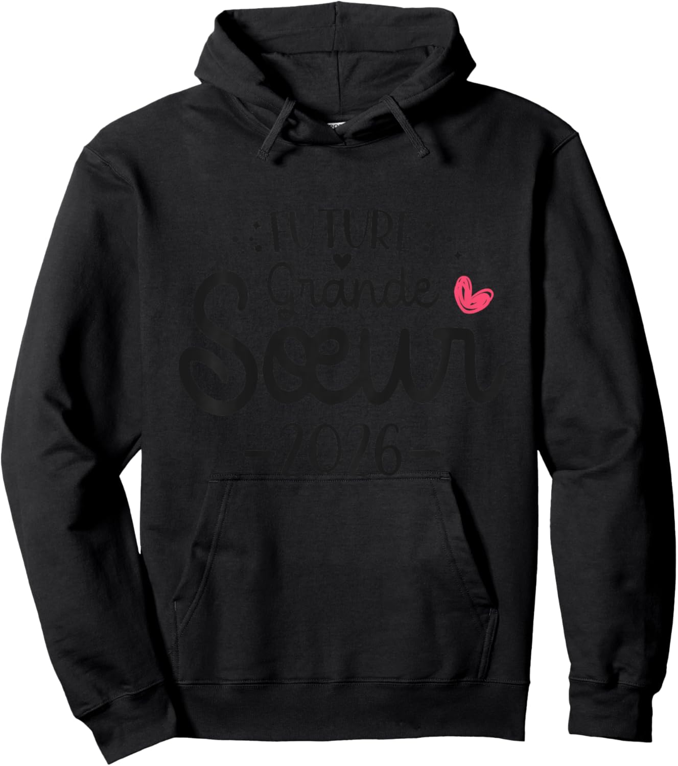 Child Future Big Sister 2026 - Announcement Second Pregnancy Hoodie - Hoodie | Black