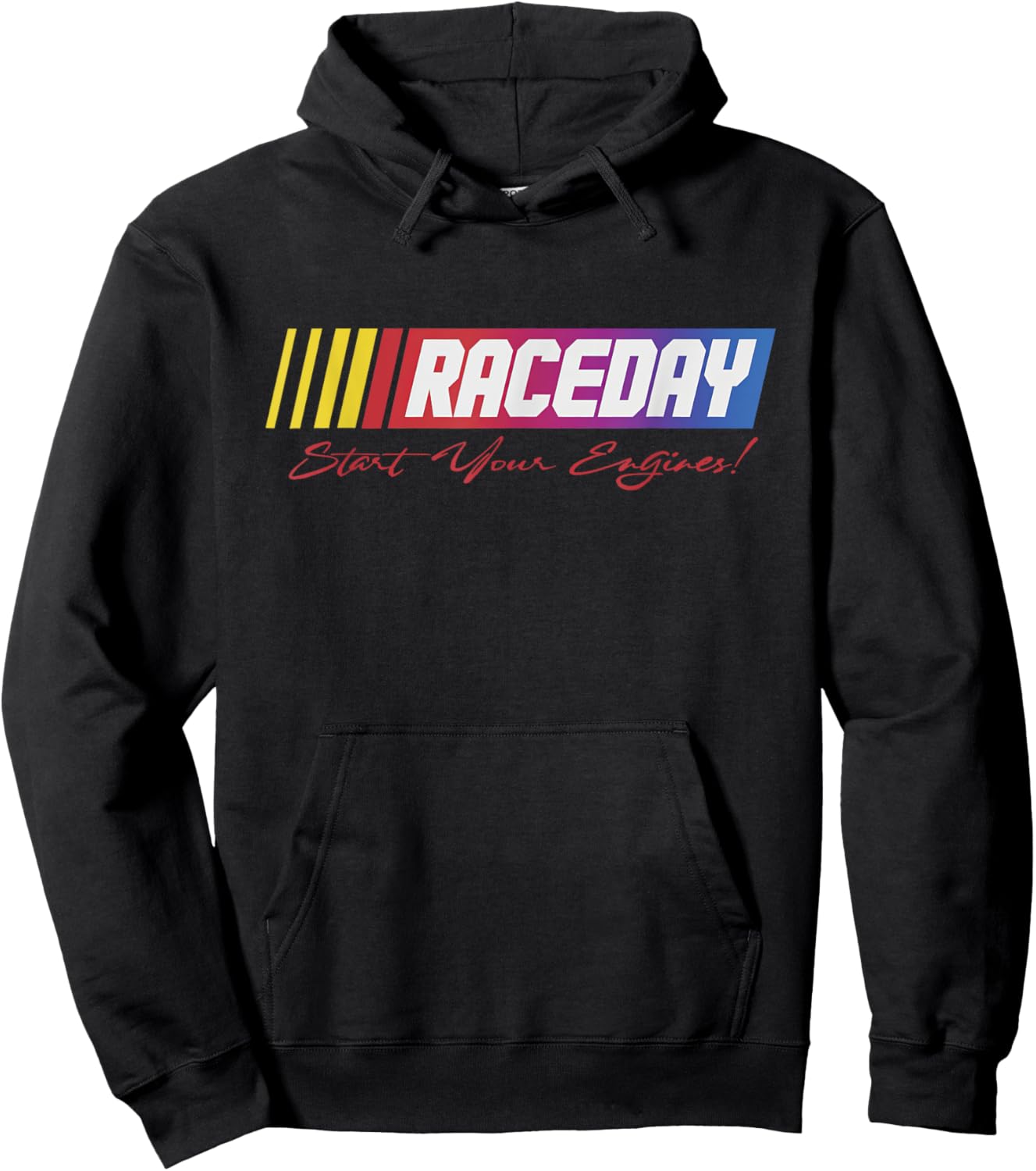 Raceday Start your Engines | If You Ain't First You're Last Hoodie - Hoodie | Black