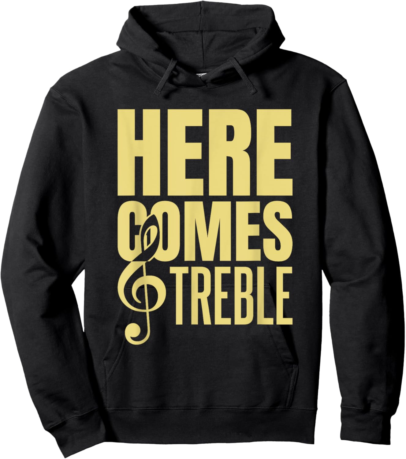 Here Comes Treble Hoodie - Hoodie | Black