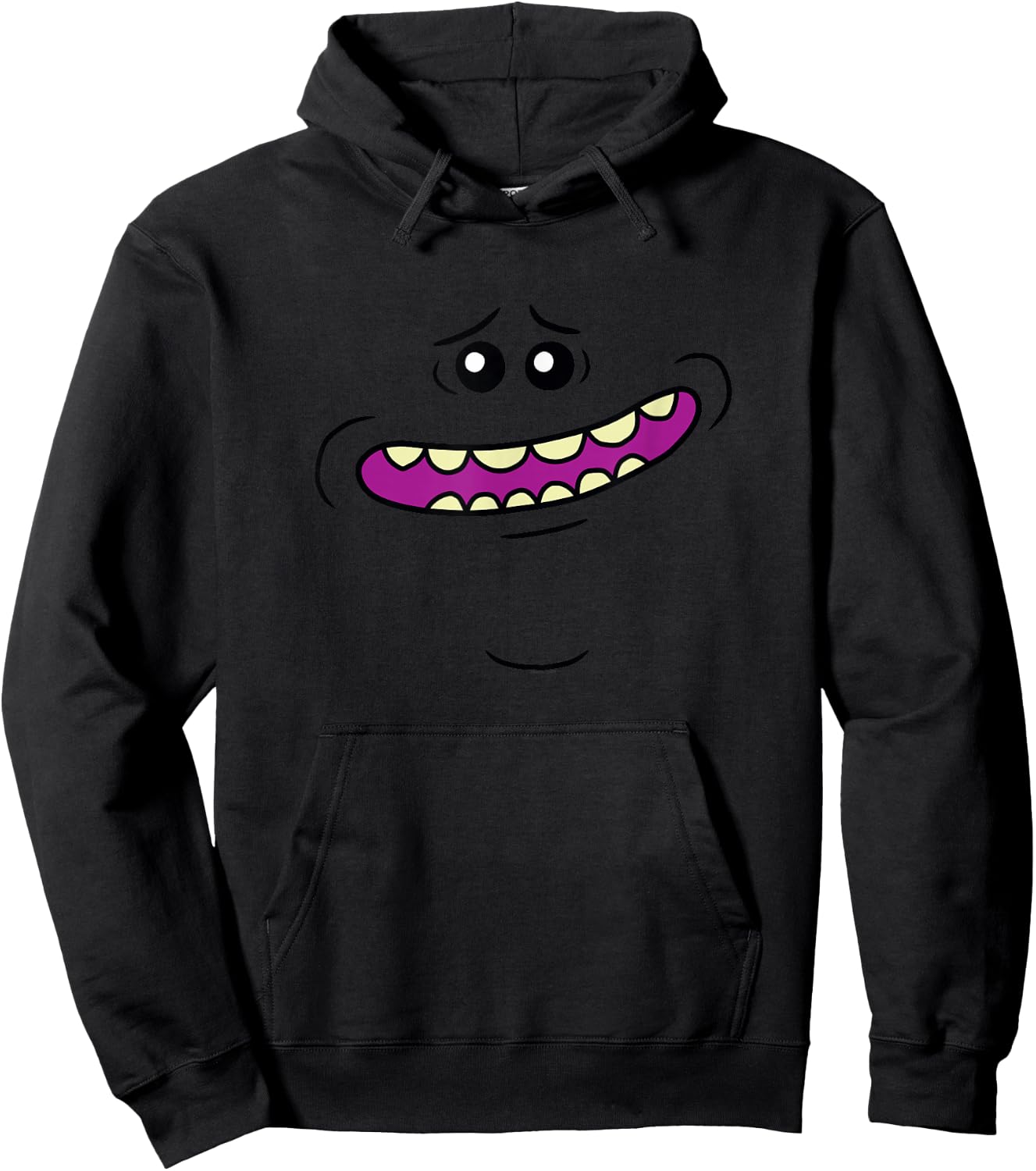 Rick and Morty Mr. Meeseeks Face Cartoon Hoodie - Hoodie | Black