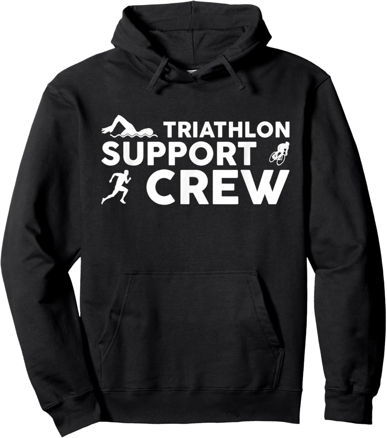 Triathlon Inspired Support Crew Related Triathlete Hoodie - Hoodie | Black