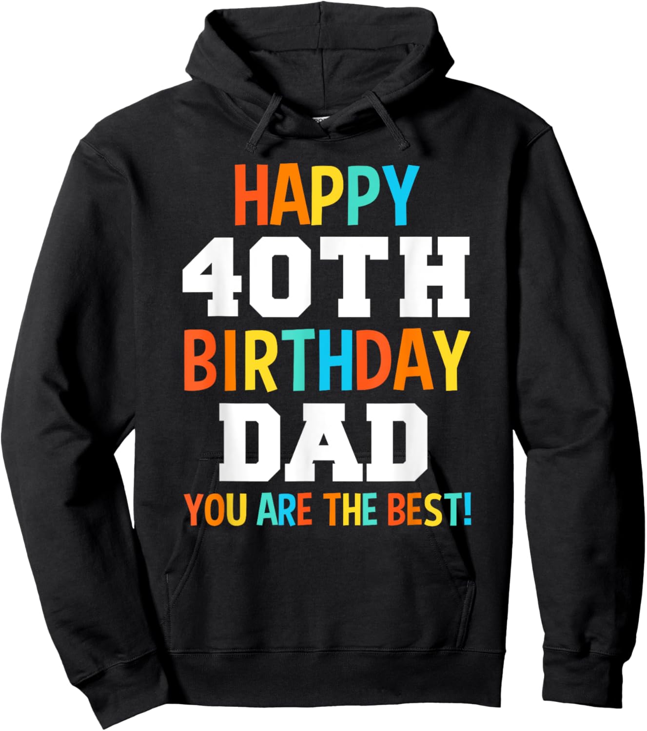 Dad 40th Birthday Dads 40 Years Old Hoodie - Hoodie | Black