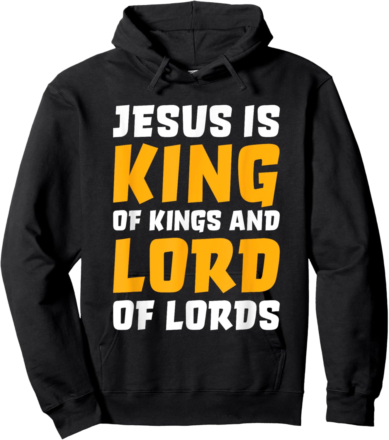 Christian Shirts Women Kids Boys Girls Jesus Is King Hoodie - Hoodie | Black