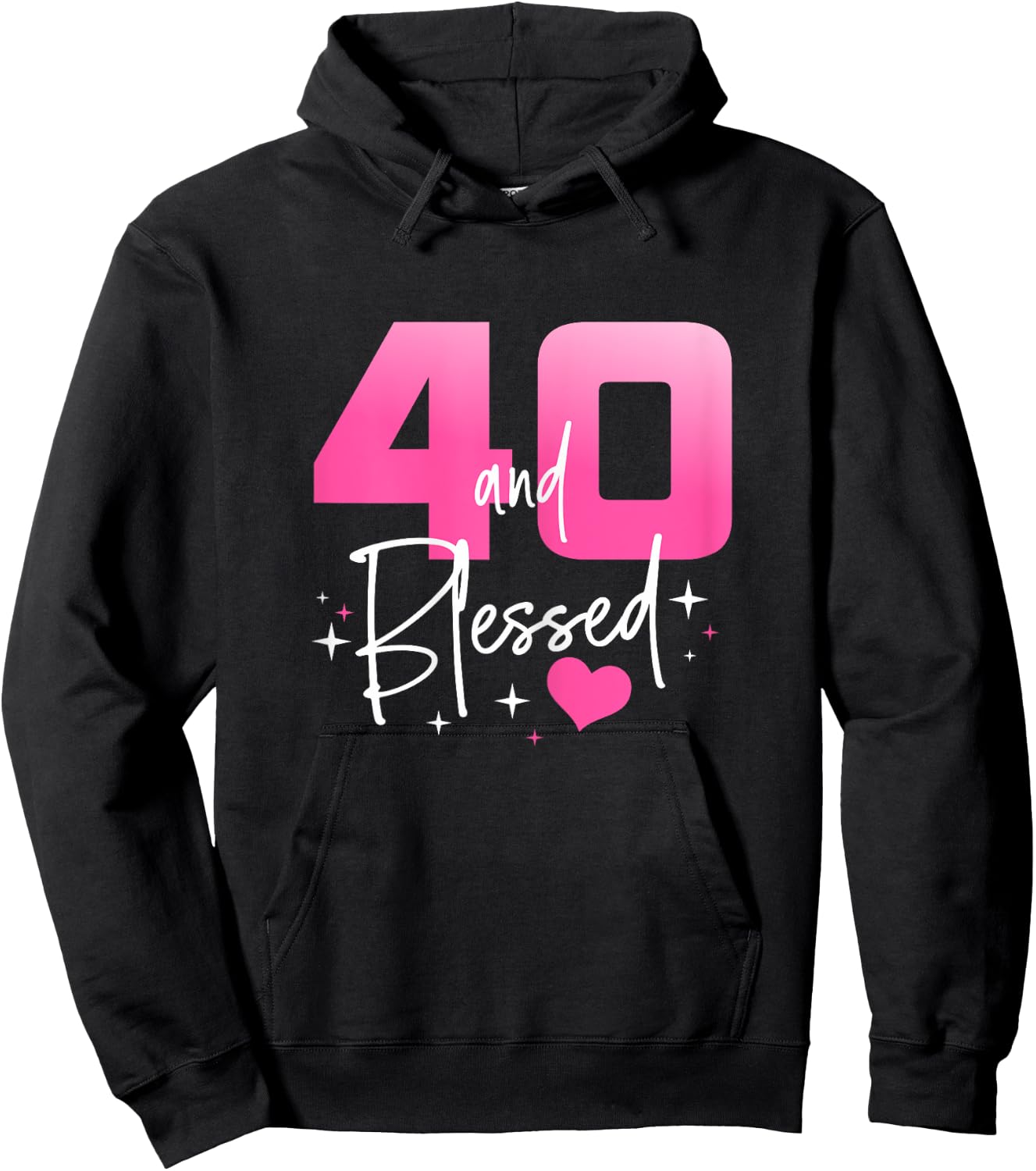 40 and Blessed Chapter 40 Year Old Gifts 40th Birthday Party Hoodie - Hoodie | Black