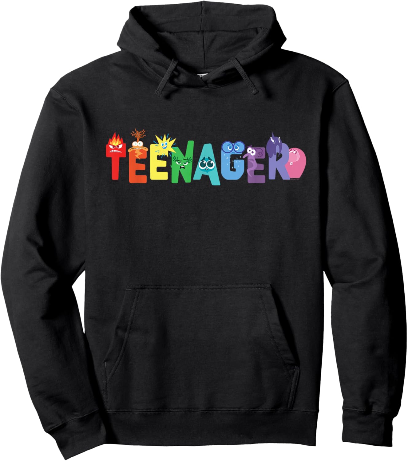 Disney and Pixar's Inside Out 2 Emotions Teenager Hoodie - Hoodie | Black