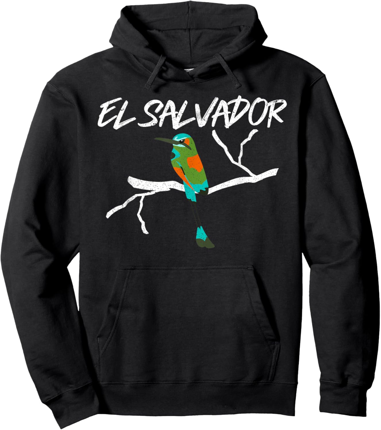 El Salvador Torogoz National Bird Salvadorian Pride Hispanic Hoodie - Hoodie | Black