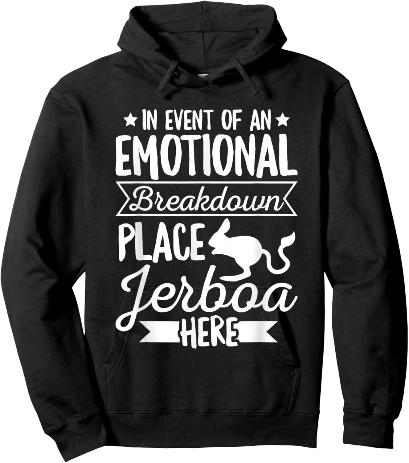 Jerboa Mouse Jumping Design for a Jerboa Fan Hoodie - Hoodie | Black