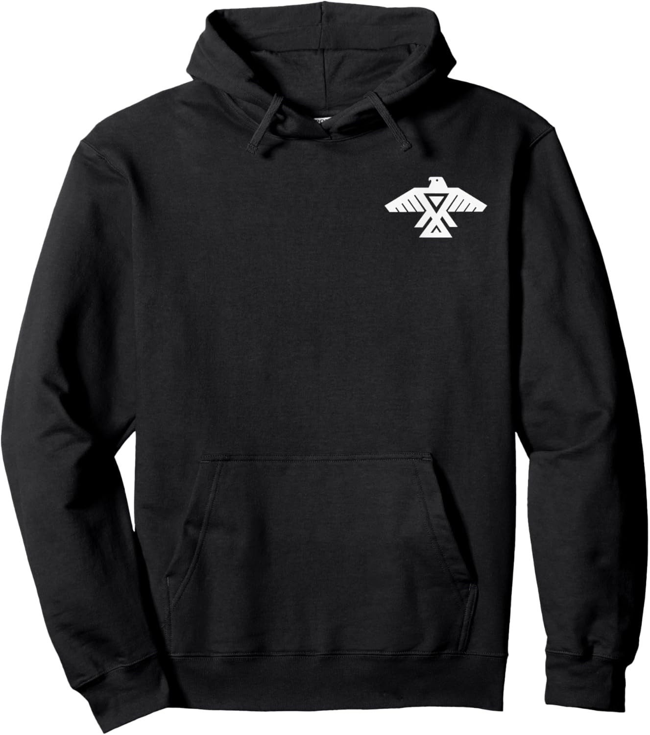 Anishinaabe Thunderbird Flag Symbol Anishinabe Hoodie - Hoodie | Black