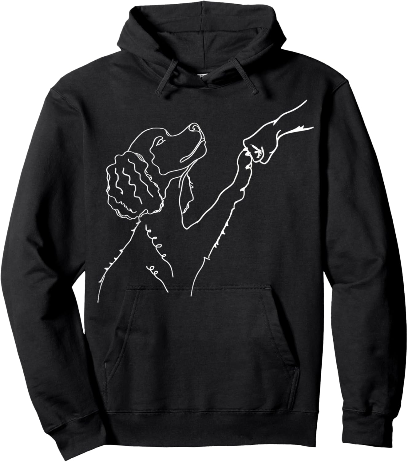 Poodle Doodle Fist Bump, Dog Fist Bump, Poodle Doodle Hoodie - Hoodie | Black