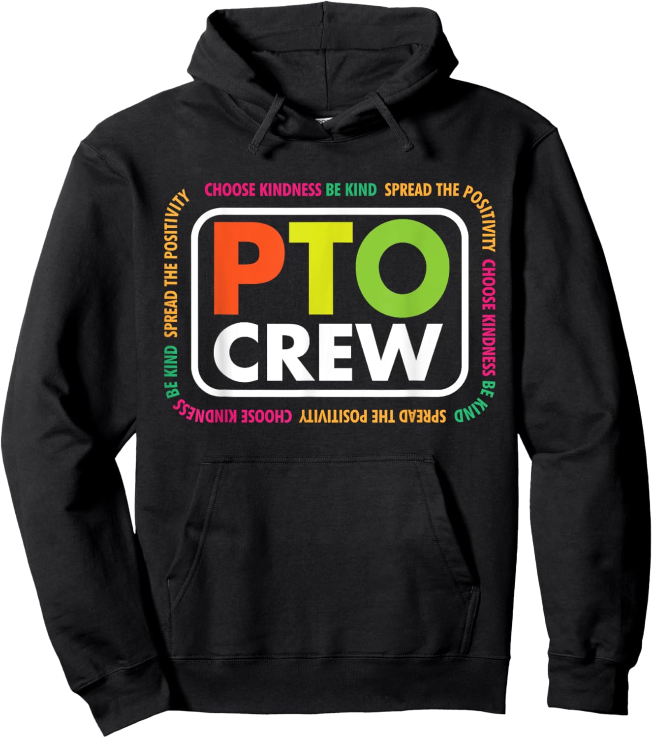 PTO Crew School Volunteer Parent Teacher Organization Team Men Women Hoodie - Hoodie | Black