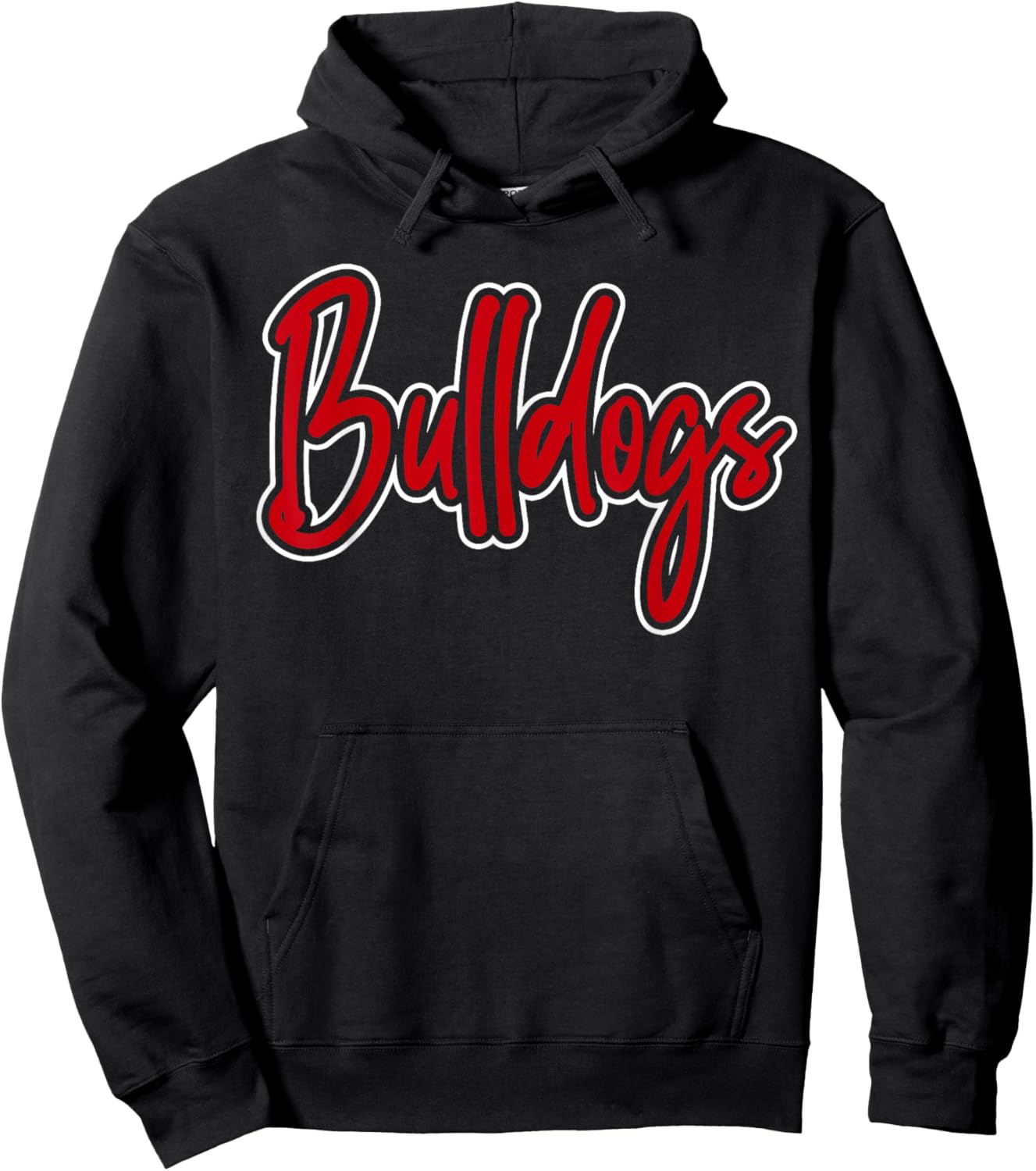 Go Dawgs Funny Bulldogs Hoodie - Hoodie | Black