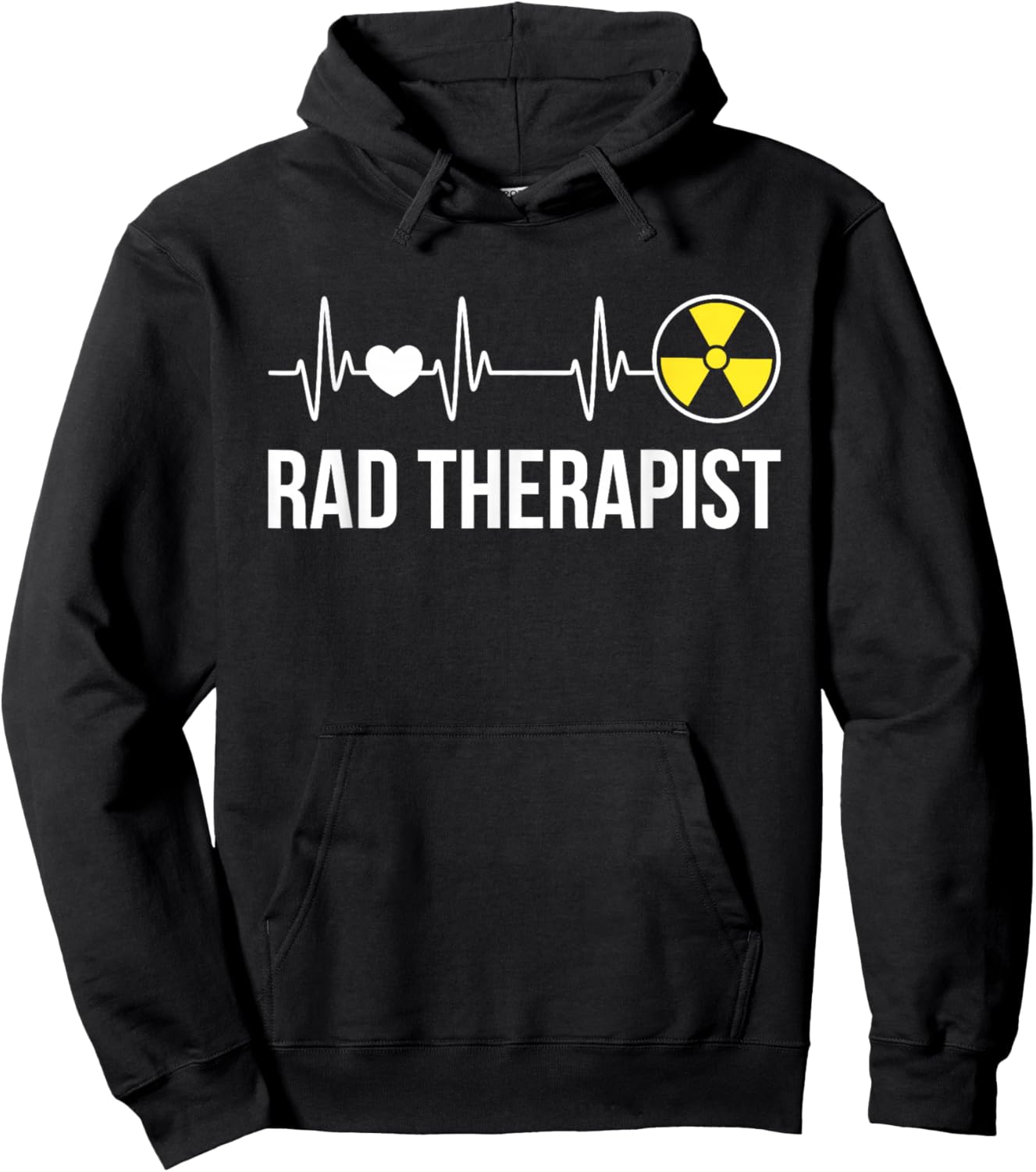 Radiation Therapist Heartbeat Radiation Therapy Hoodie - Hoodie | Black