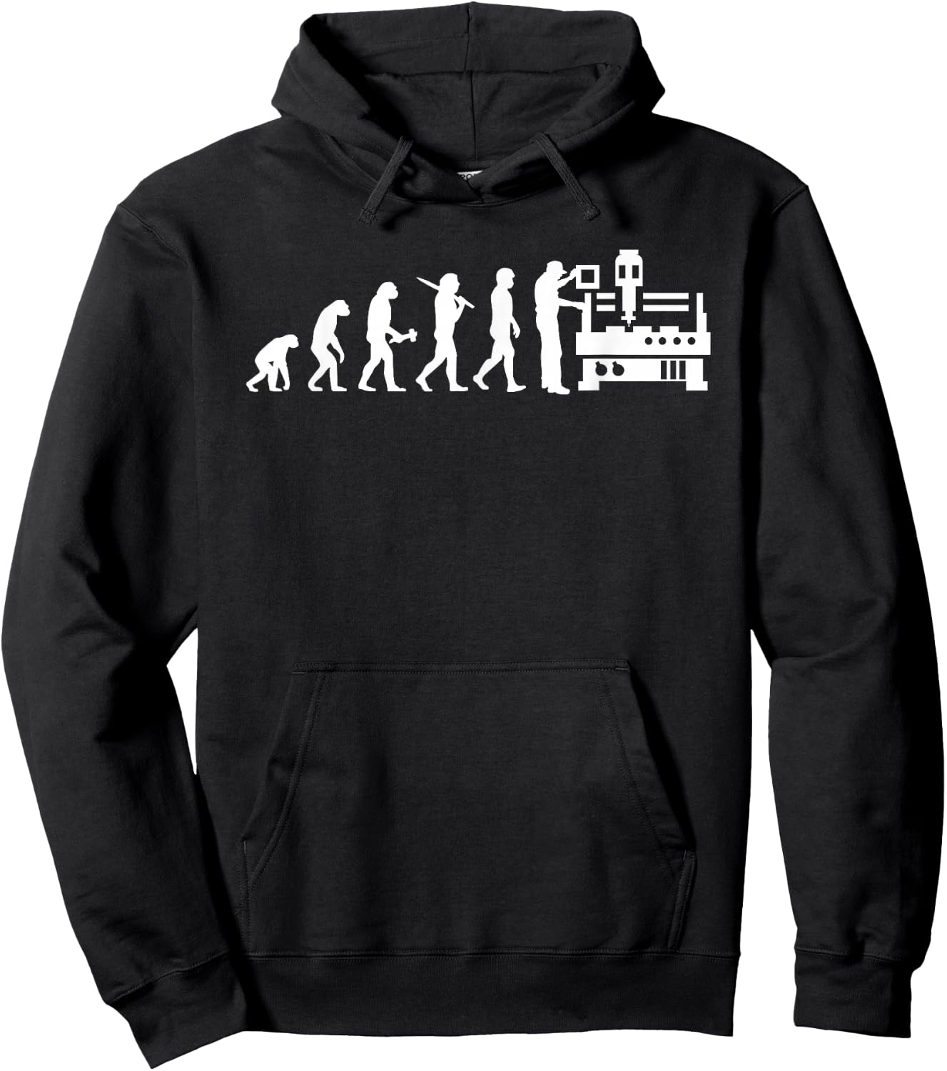 CNC Operator Evolution CNC Machinist Hoodie - Hoodie | Black