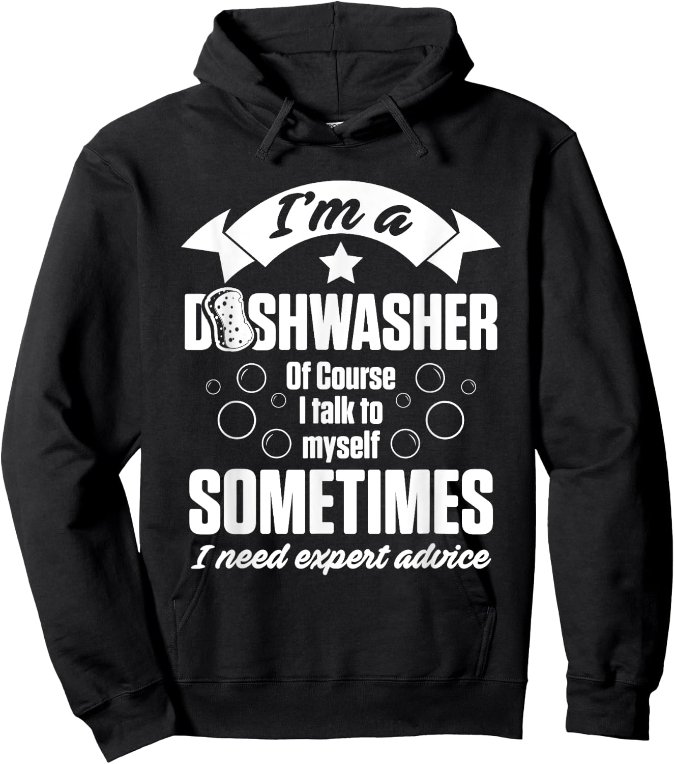 Dishwasher Expert Funny Dishwashing Gift Hoodie - Hoodie | Black