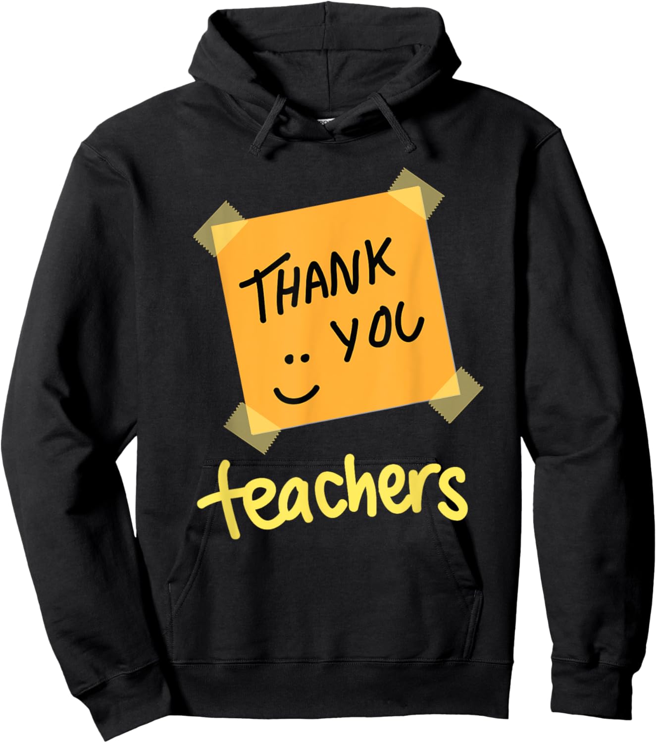Thank you teacher Appreciation graduation Hoodie - Hoodie | Black