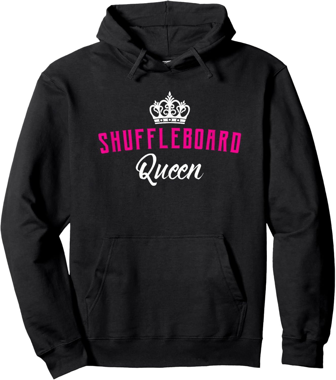 Funny Shuffleboard Queen Hoodie - Hoodie | Black