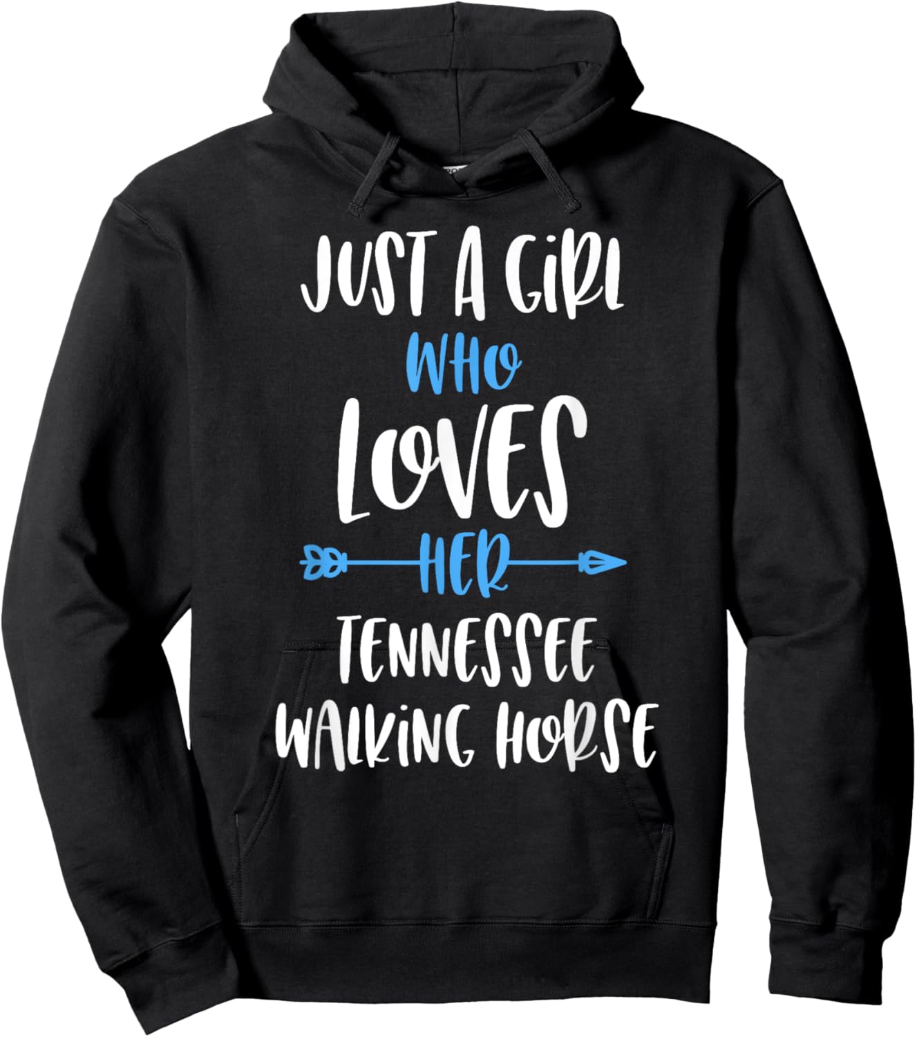 Just a Girl Who Loves Her Tennessee Walking Horse Hoodie - Hoodie | Black