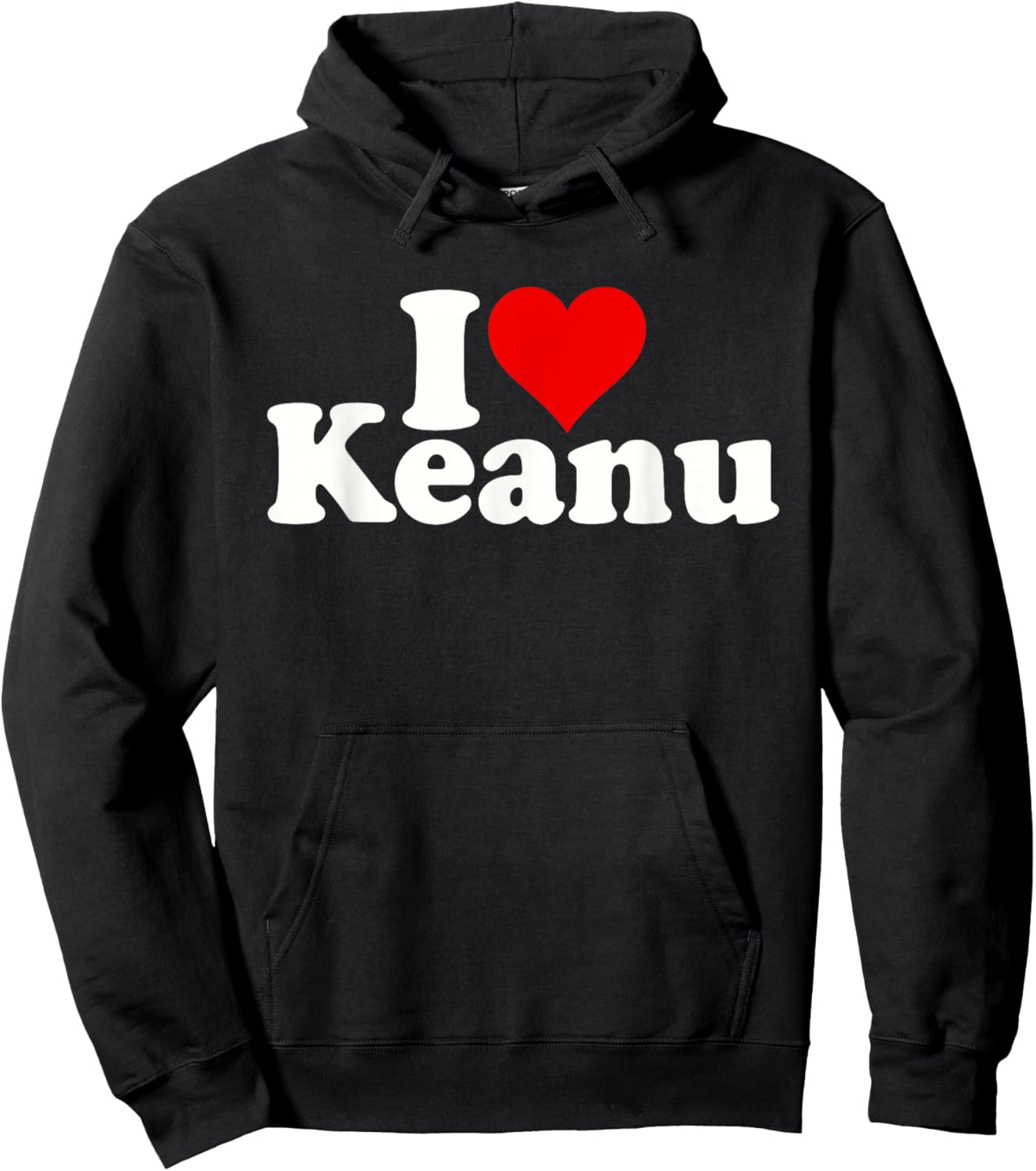 I Love Heart Keanu Hoodie - Hoodie | Black