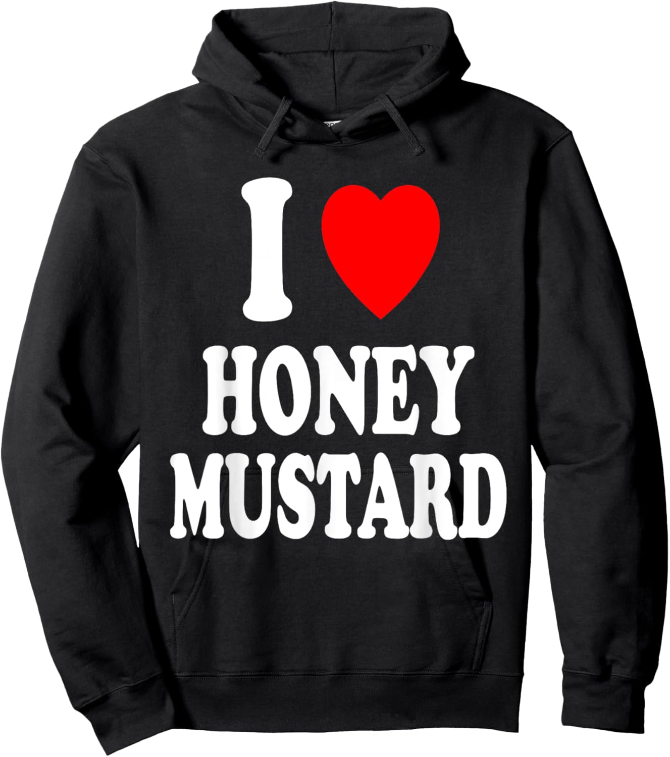 I Heart (Love) Honey Mustard Condiment Dipping Chicken Fries Hoodie - Hoodie | Black