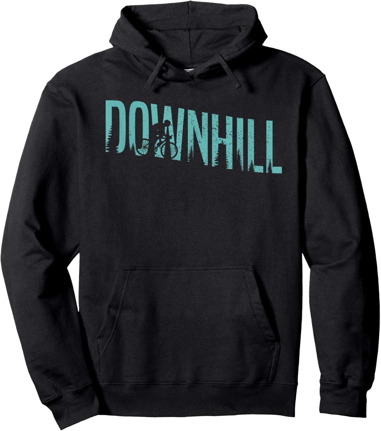 Down Hill Mountain Bike MTB Biking Bike Riding Cycling Biker Hoodie - Hoodie | Black
