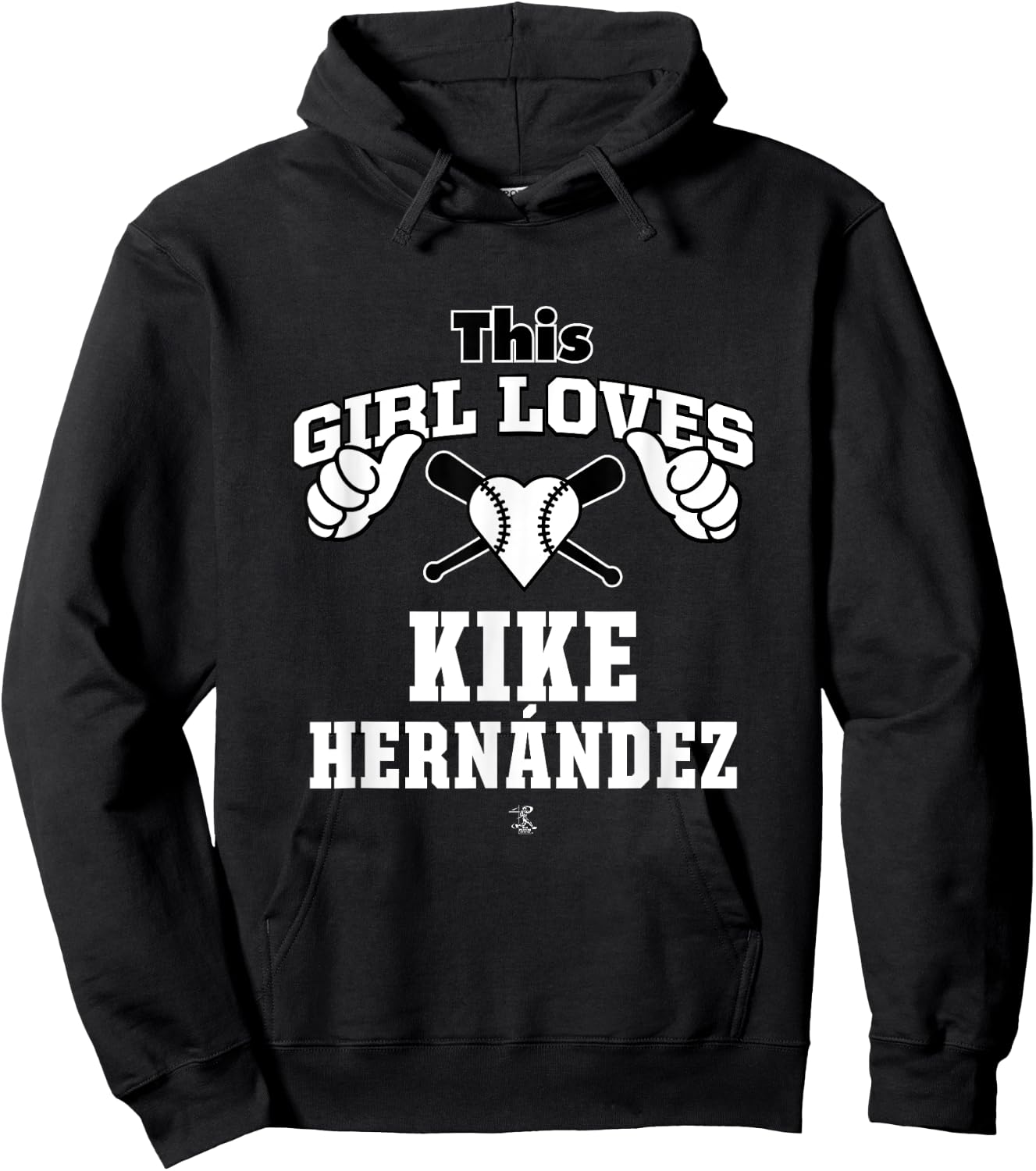 Kike Hernandez This Girl Loves Gameday Hoodie - Hoodie | Black